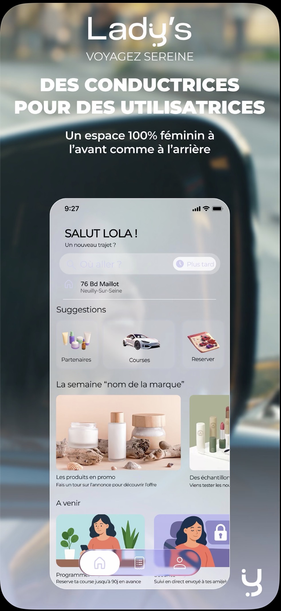 Lady's — espace passagère
